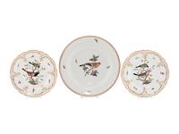 A Group of Three Berlin [K.P.M.] Porcelain Dishes