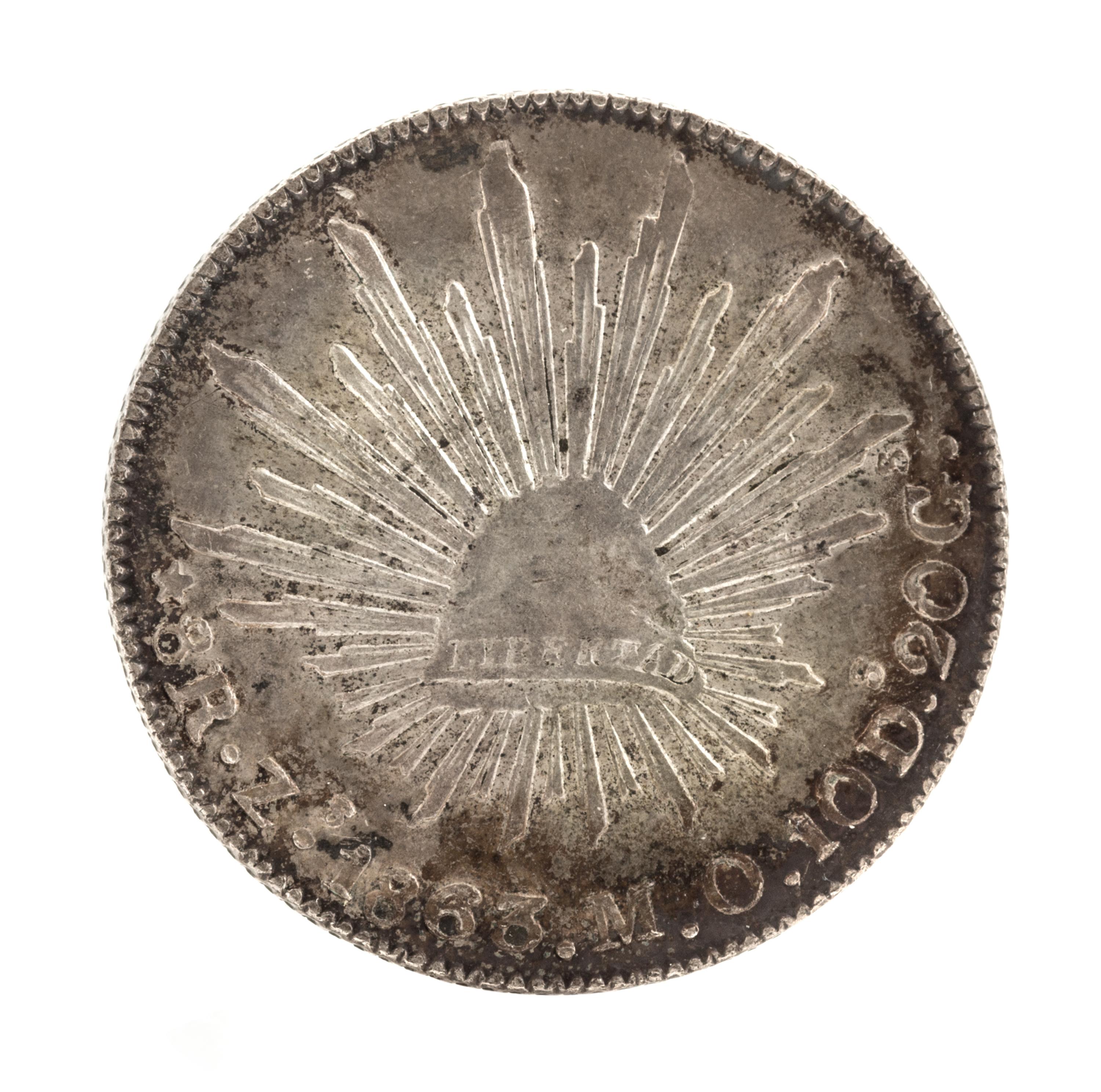 Mexico Republic (1863), Silver Eight Reals — Silver Eight Reals