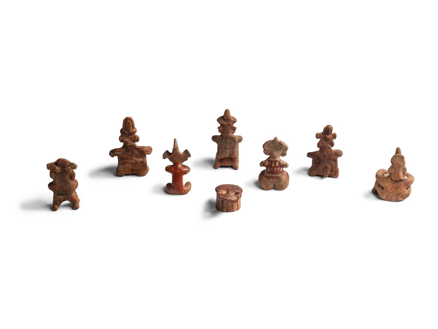 Eight Nayarit and Colima Terracotta Musicians