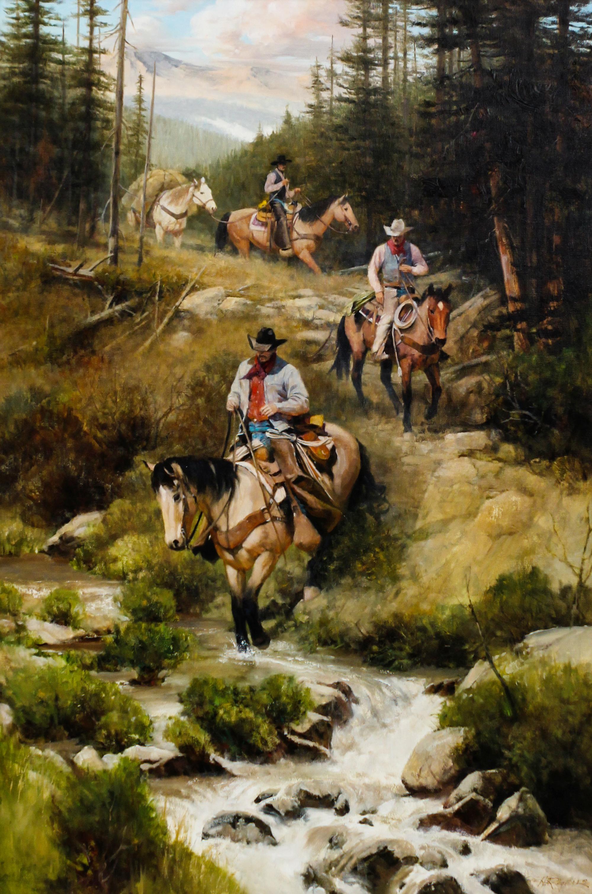 Howard Rogers, (American, b. 1932), Riding the High Country