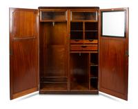 A Mahogany Fitted Gentleman's Wardrobe — EARLY 20TH CENTURY