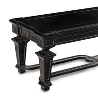 A Michael Taylor Lacquered and Parcel Gilt Low Table