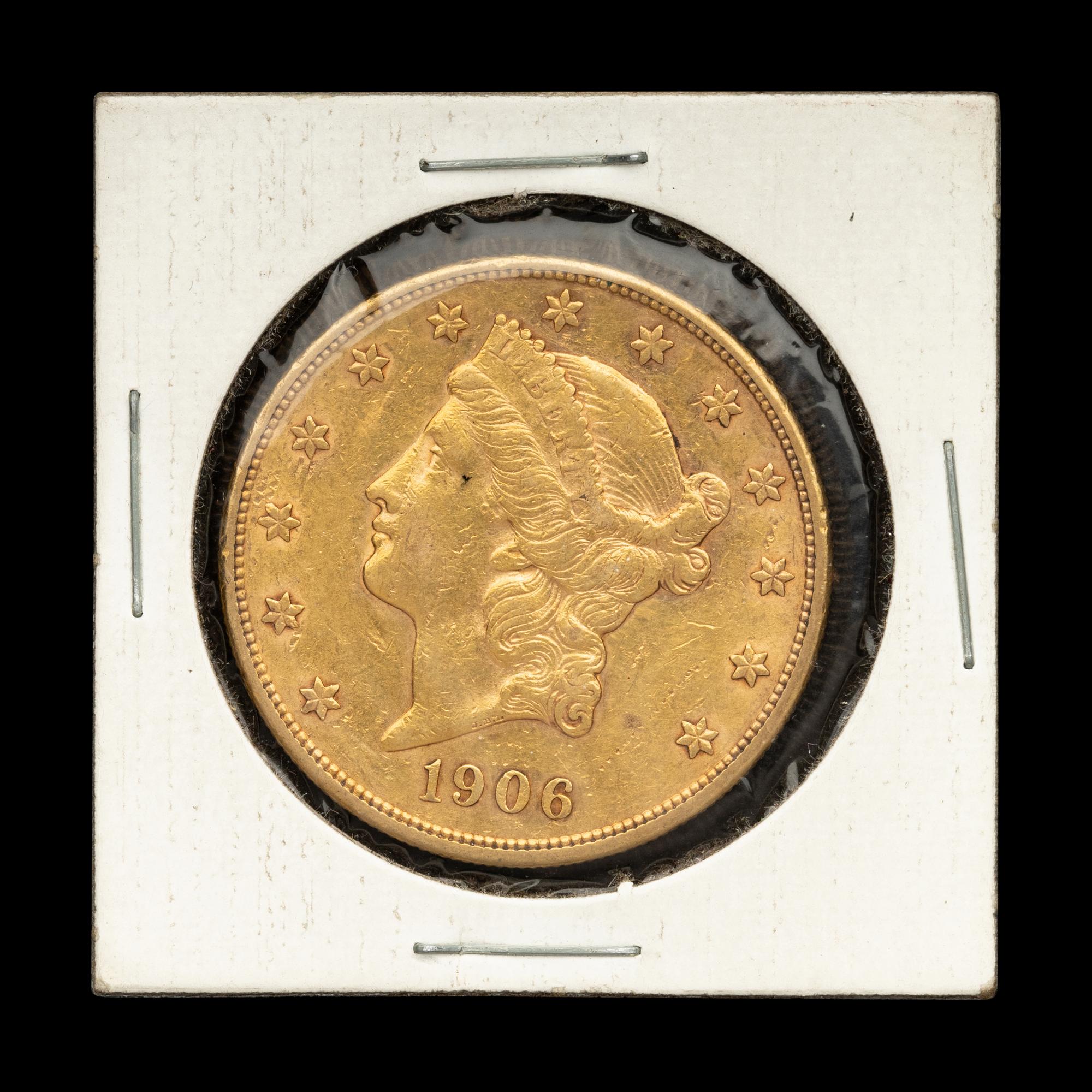 A 1906-S Liberty Head $20 Gold Coin
