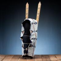 Cheyenne Child's Beaded Buffalo Hide Cradle