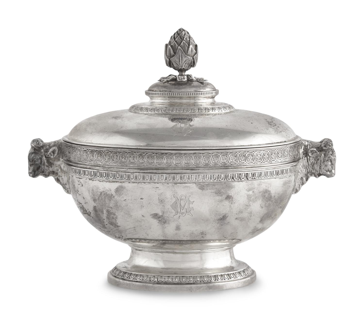A Small Sterling Silver Covered Tureen, John C. Moore for Tiffany & Co., New York, NY, Circa 1865-1870