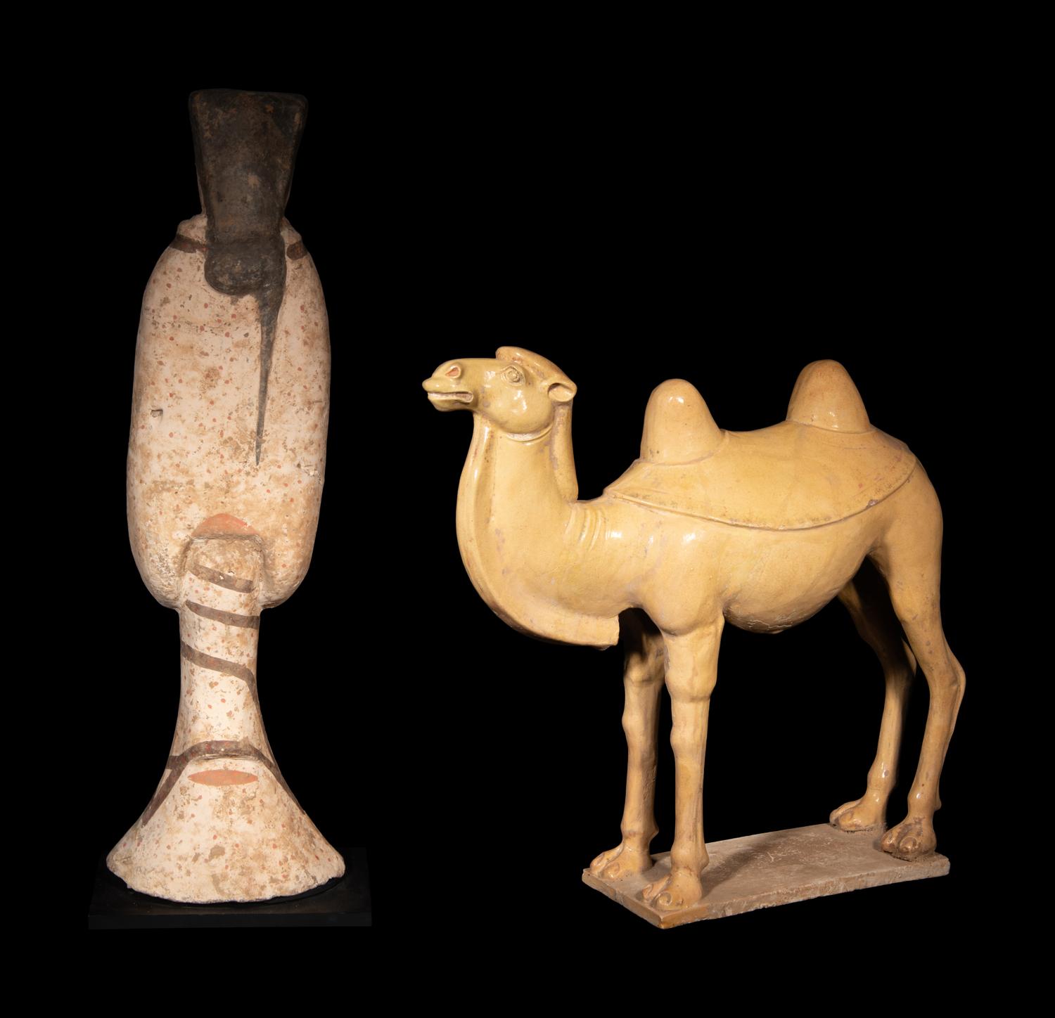 Three Chinese Pottery Figures