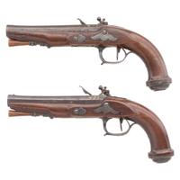 Pair of French Flintlock Coat Pistols by Augustin Merley-Duon
