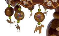 Two MacKenzie-Childs Peanuts Ceramic Cake Stands