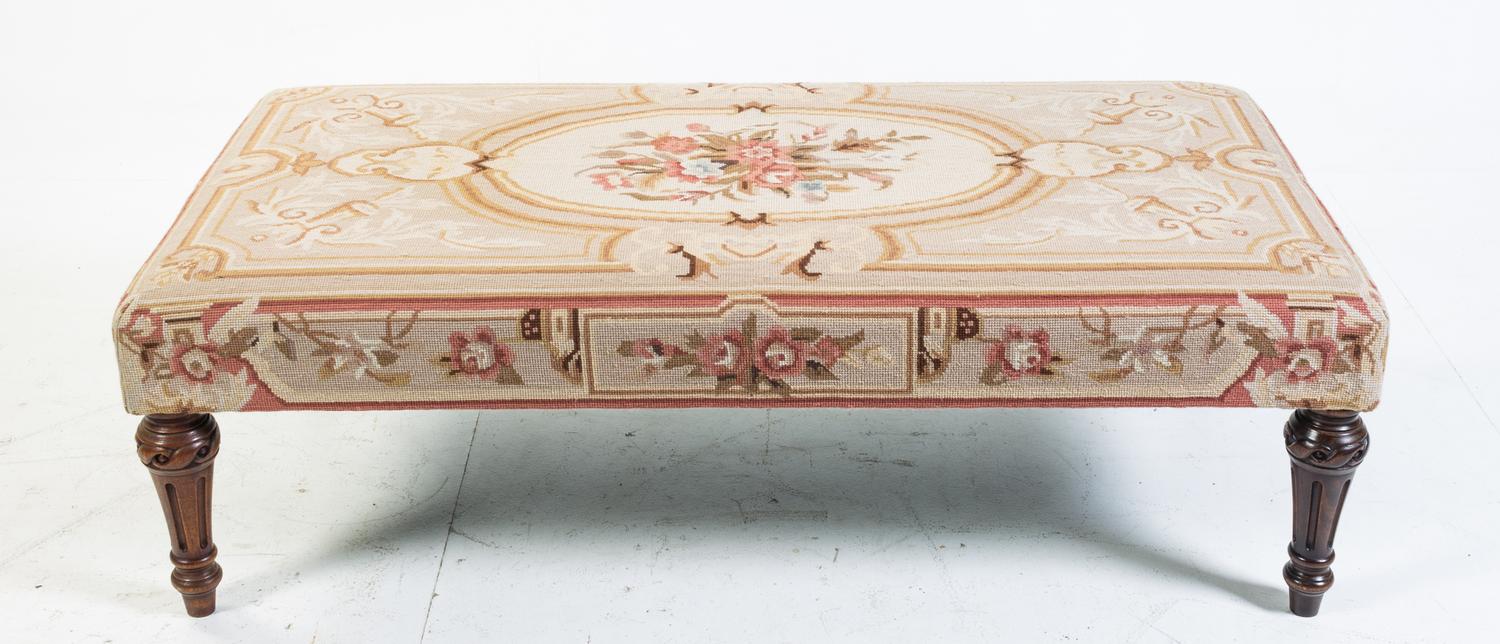A Louis XVI Style Bench Height 15 x width 48 x depth 26 inches. — LATE 19TH/EARLY 20TH CENTURY