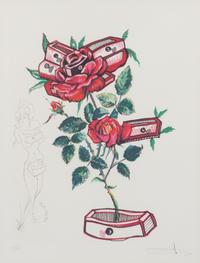 Salvador Dali, (Spanish, 1904-1989), Rose (Femme aux tiroirs) (from Florals), 1972