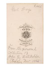 [CIVIL WAR]. BRADY, Mathew, photographer. CDV of Union General William Hays. New York: E & H.T. Anthony, ca 1860s.
