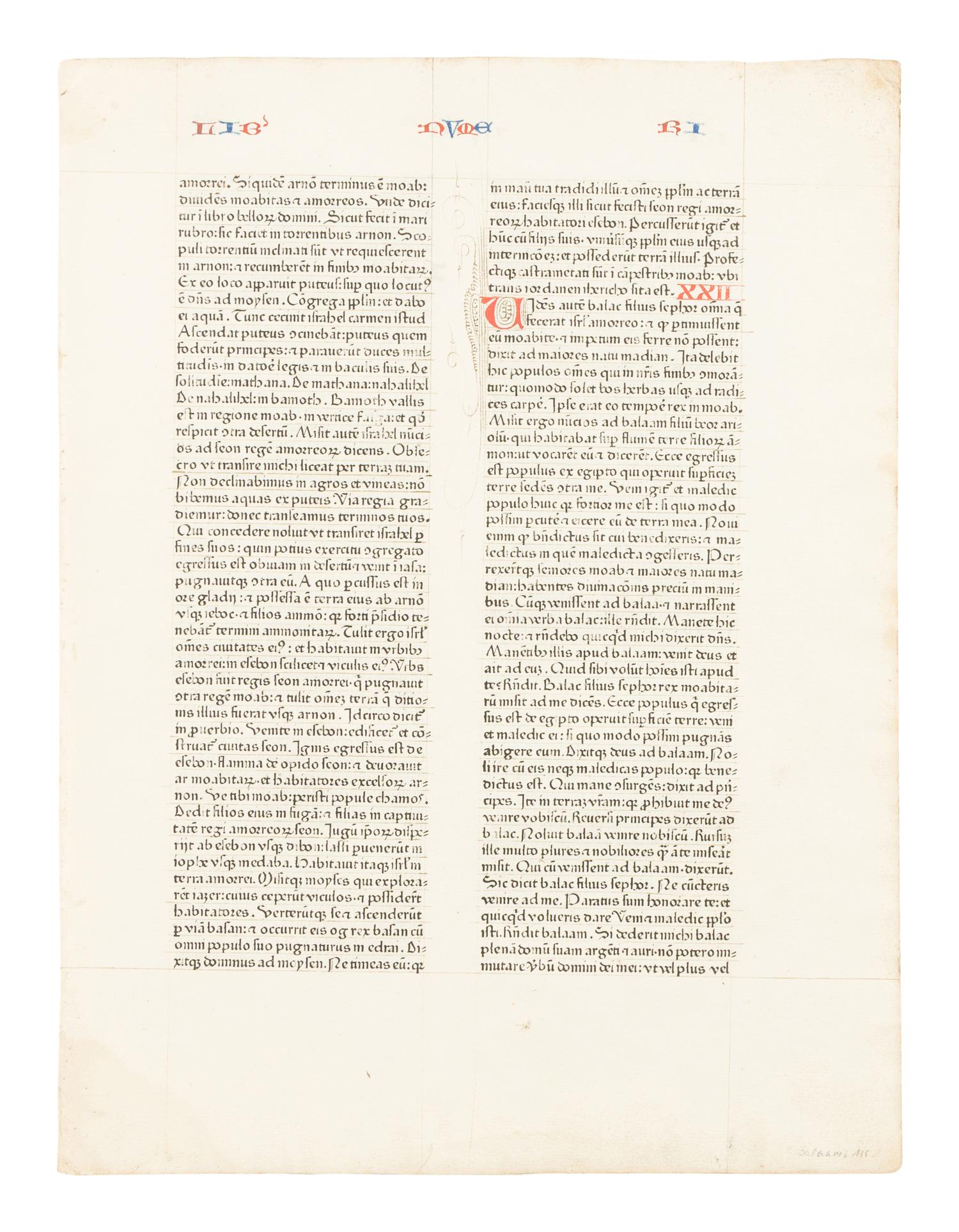 [LEAF BOOK - FUST & SCHOEFFER]. The 1462 Fust & Schoeffer Bible. An essay by Eberhard Koenig...With an Original Leaf from the 1462 Bible. Akron & Evanston: Bruce Ferrini/Hamill & Barker, 1993.