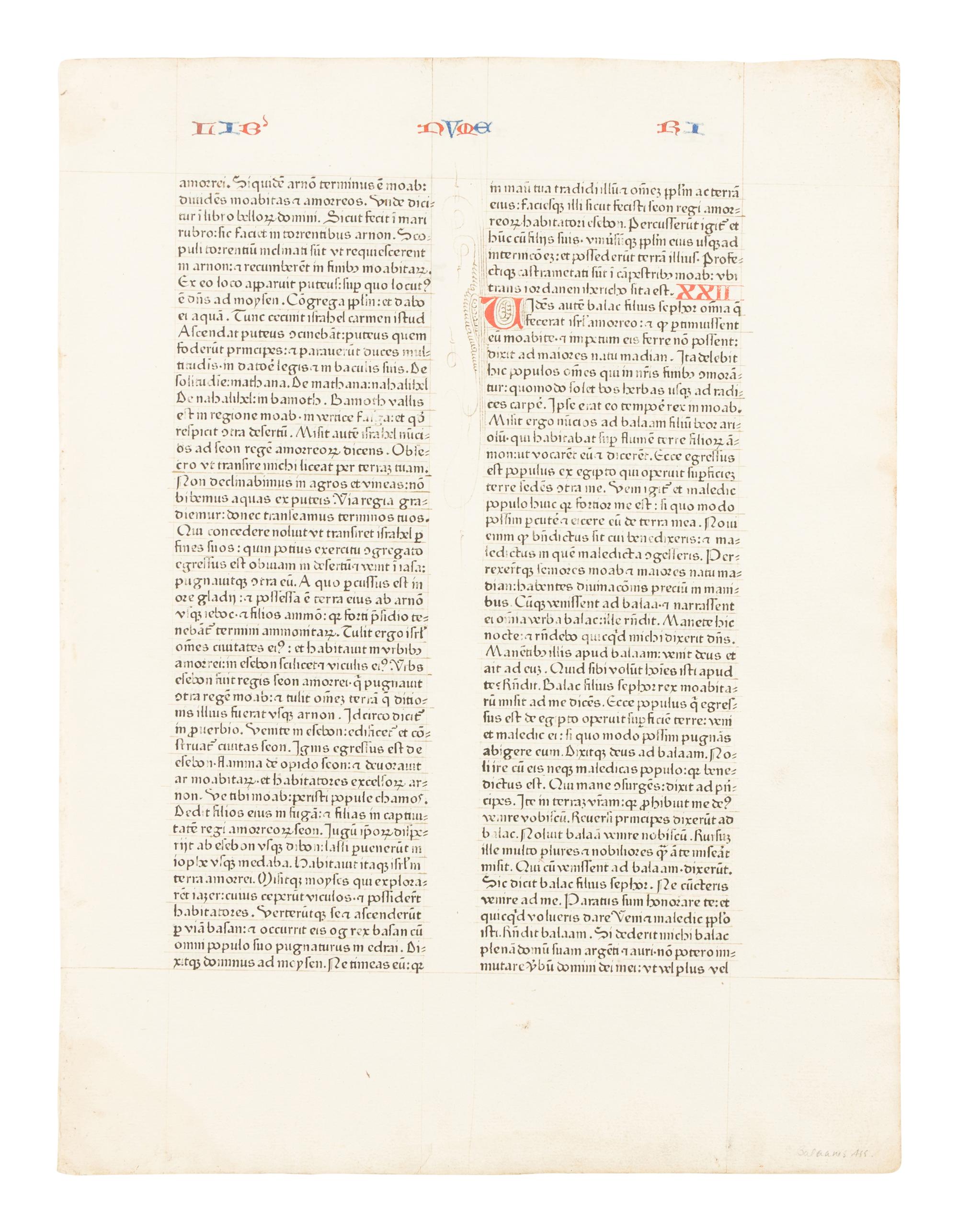 [LEAF BOOK - FUST & SCHOEFFER]. The 1462 Fust & Schoeffer Bible. An essay by Eberhard Koenig...With an Original Leaf from the 1462 Bible. Akron & Evanston: Bruce Ferrini/Hamill & Barker, 1993.