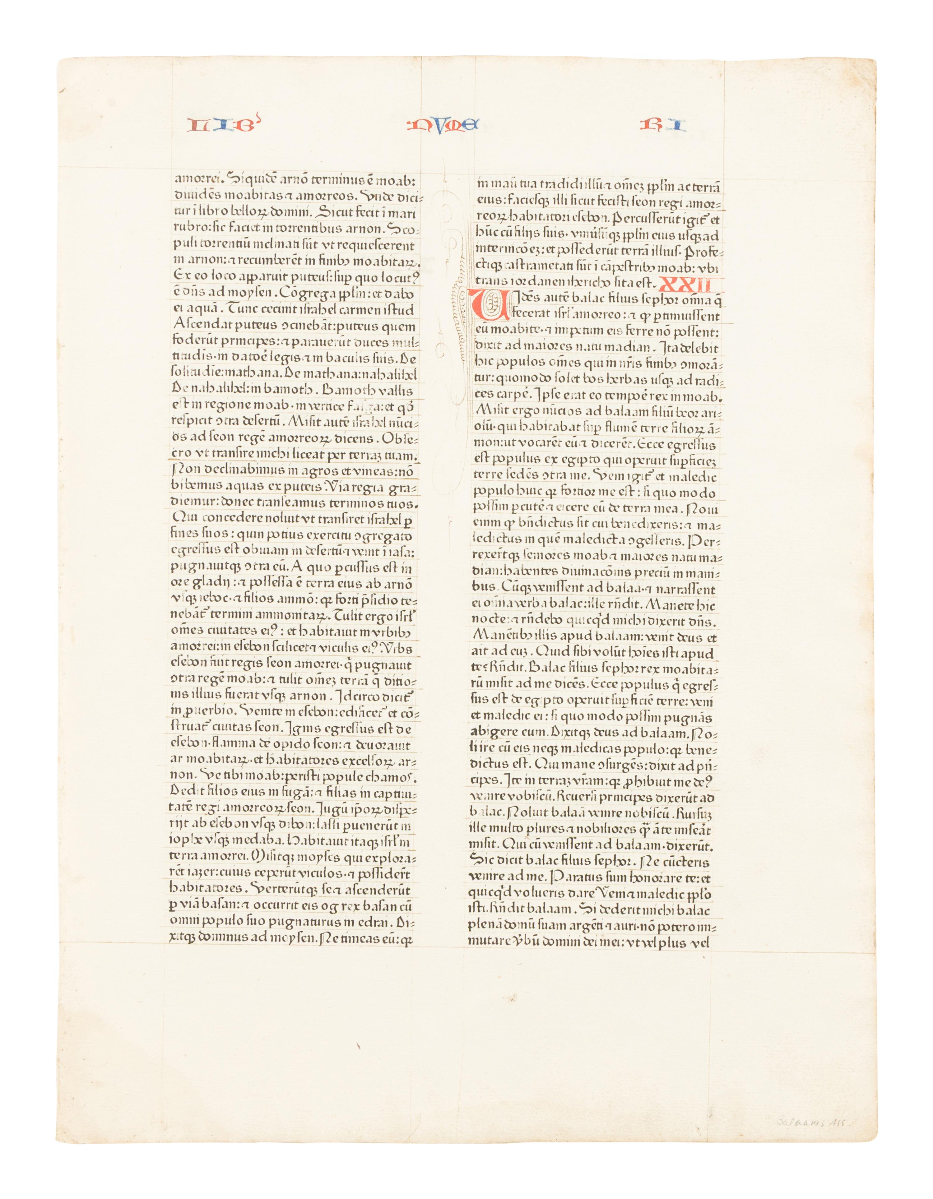 [LEAF BOOK - FUST & SCHOEFFER]. The 1462 Fust & Schoeffer Bible. An essay by Eberhard Koenig...With an Original Leaf from the 1462 Bible. Akron & Evanston: Bruce Ferrini/Hamill & Barker, 1993.