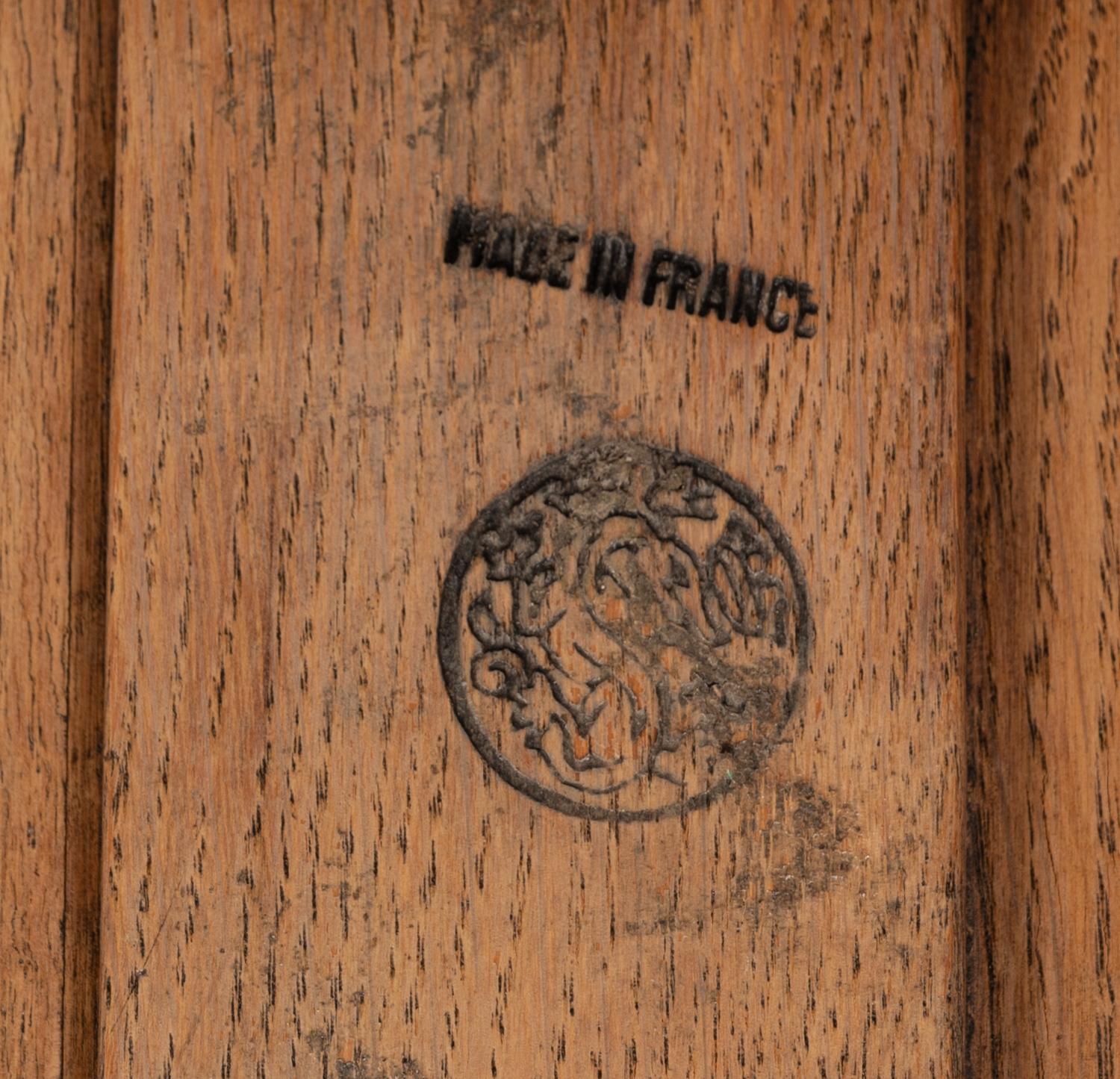 A Louis XV Style Walnut Marble-Top Commode
