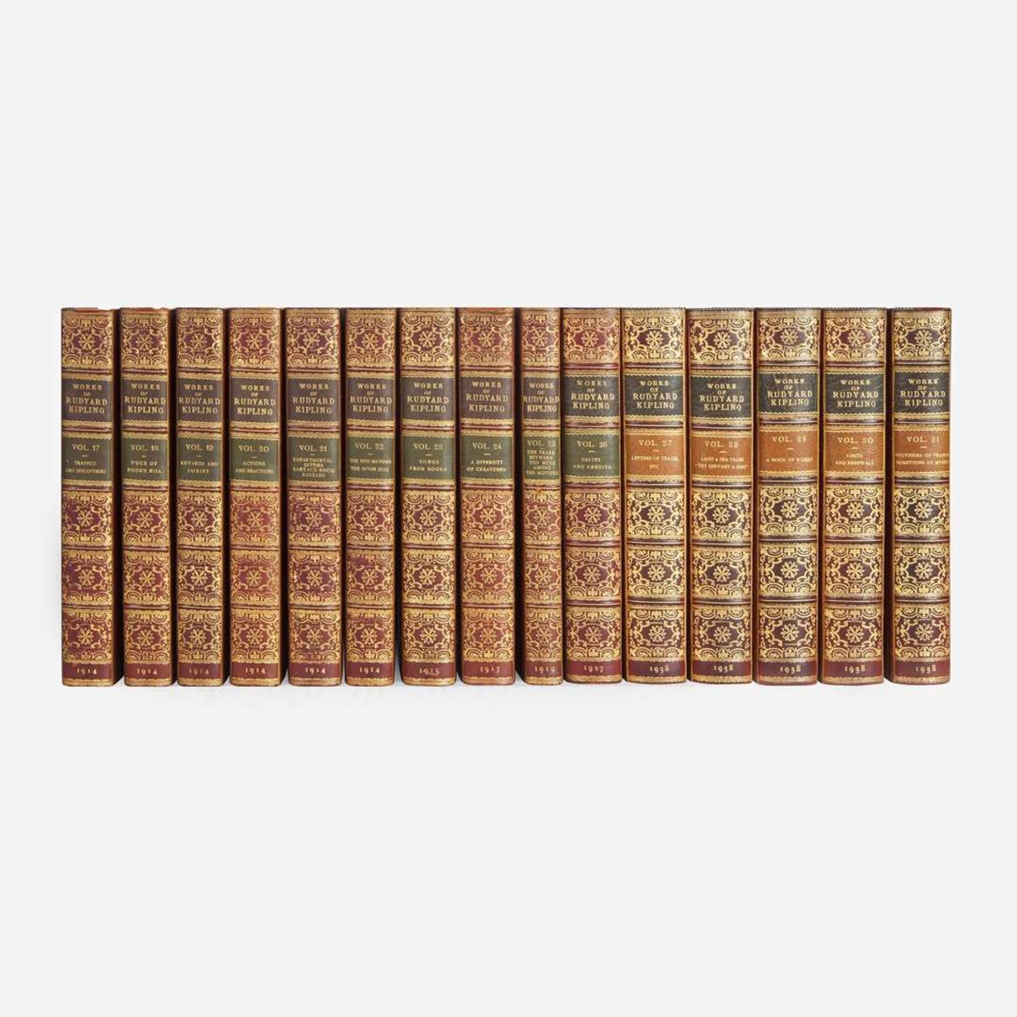 [Fine Bindings] Kipling, Rudyard The Works of Rudyard Kipling