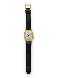FRANCK MULLER, REF. 2852 AL 18K YELLOW GOLD TONNEAU 'BIG BEN' ALARM WATCH