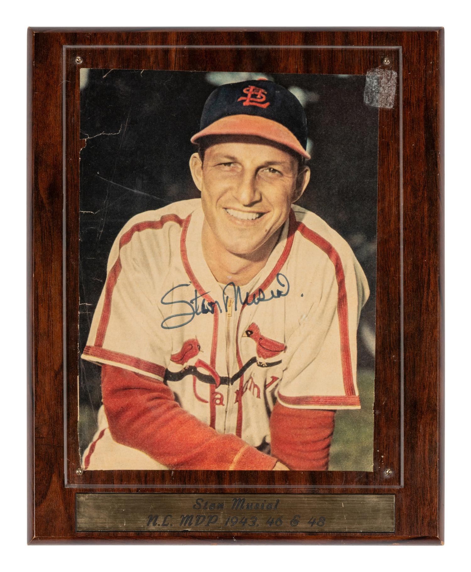 A Large Group of Stan Musial Signed Autograph Items,