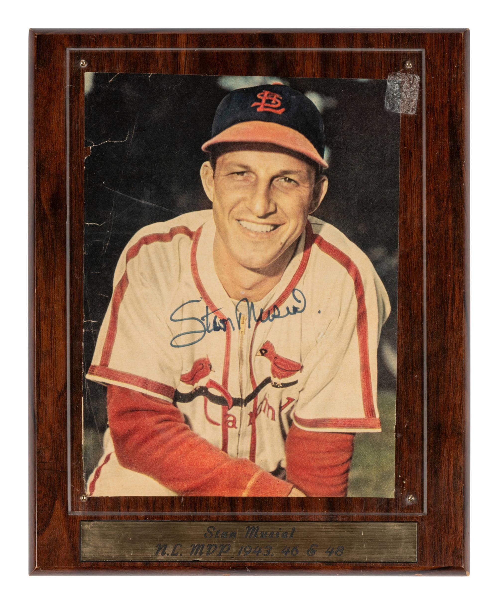 A Large Group of Stan Musial Signed Autograph Items,