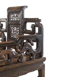 A Hardwood ‘Scroll-End’ Armchair, Taishiyi