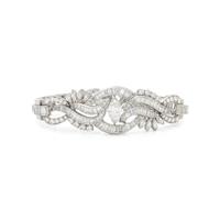 PLATINUM AND DIAMOND BRACELET