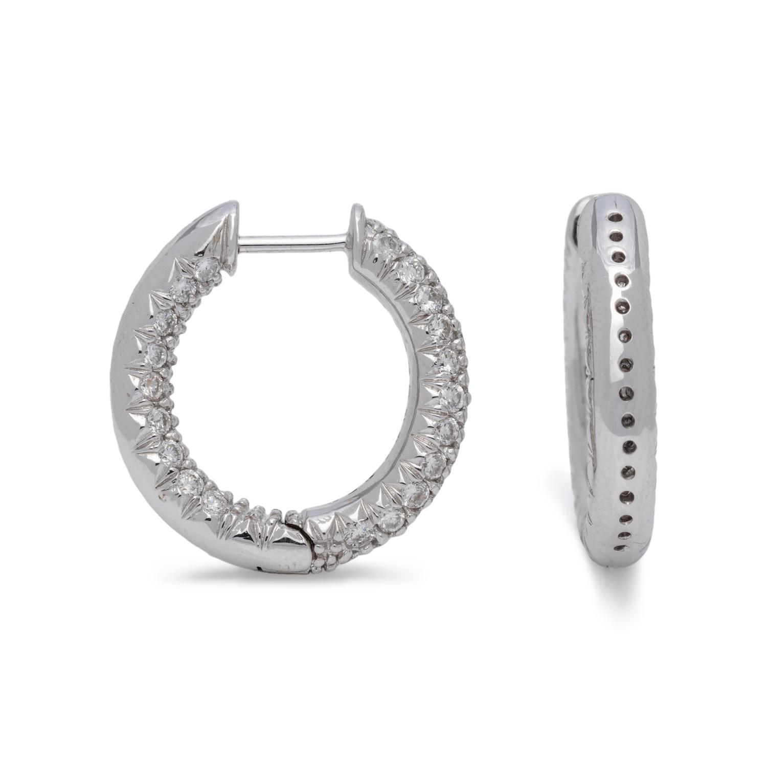 DIAMOND HOOP EARRINGS