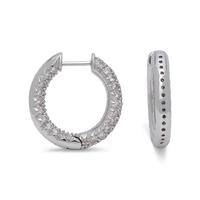 DIAMOND HOOP EARRINGS