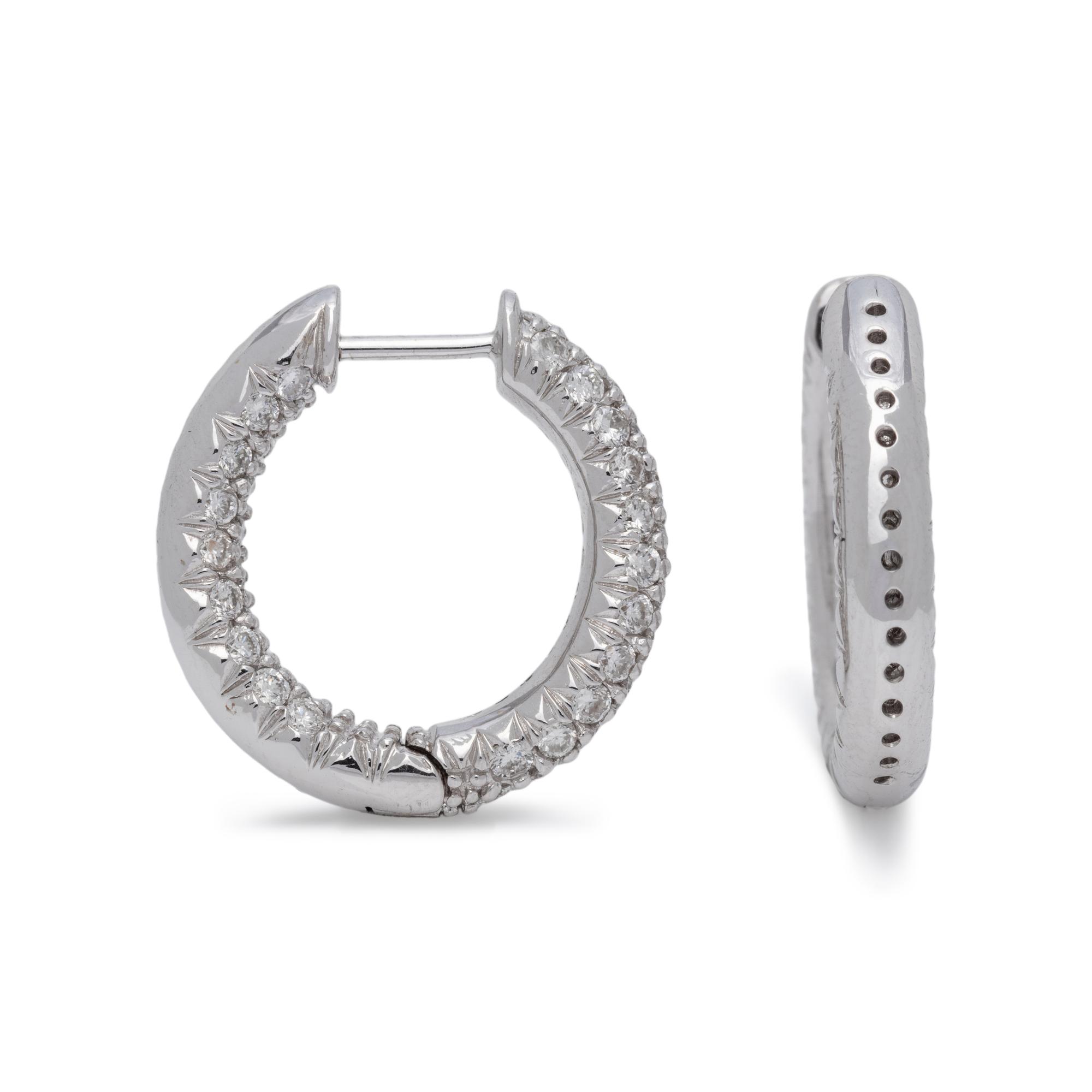 DIAMOND HOOP EARRINGS