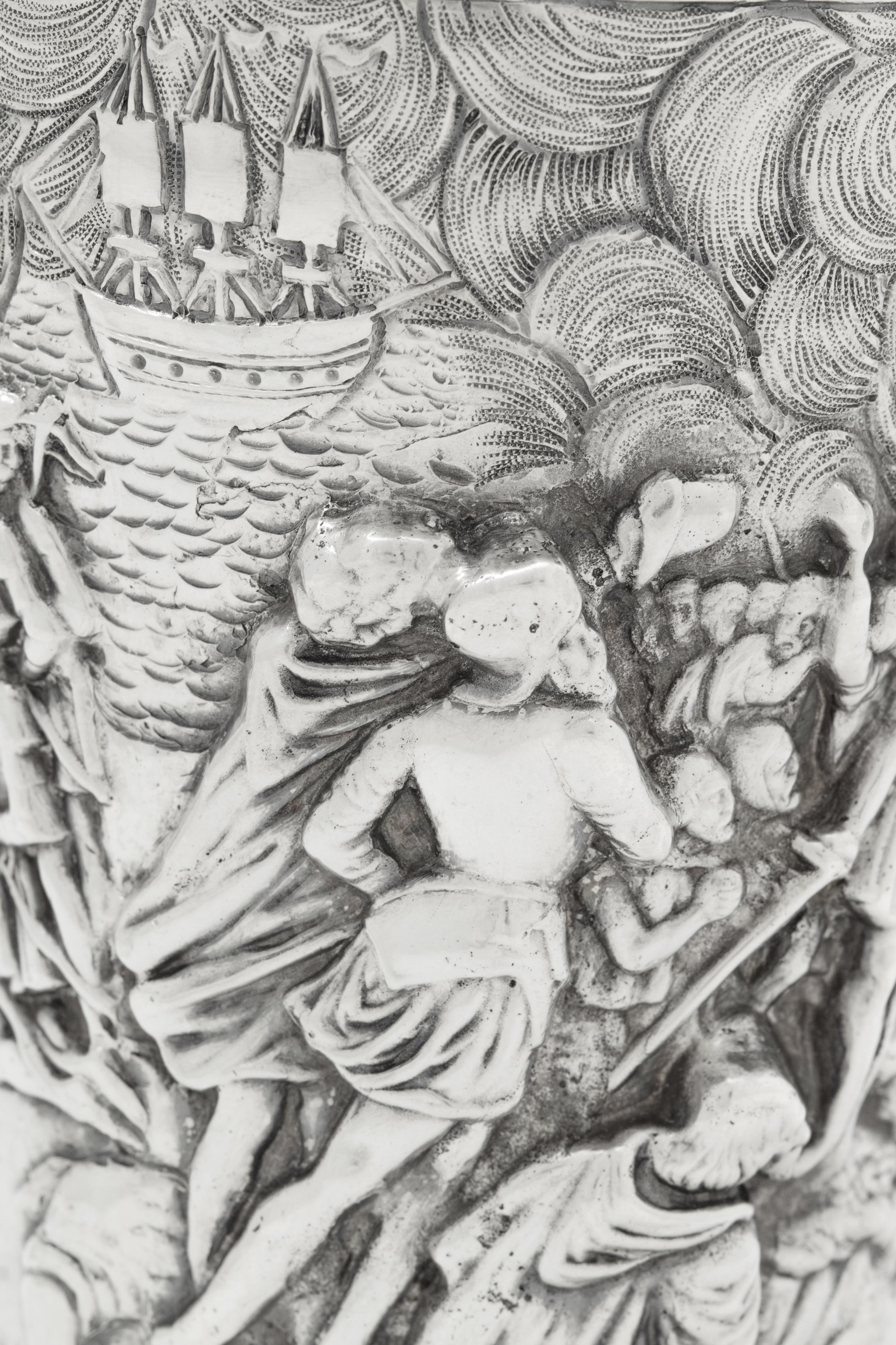 A Dutch Silver Commemorative Beaker