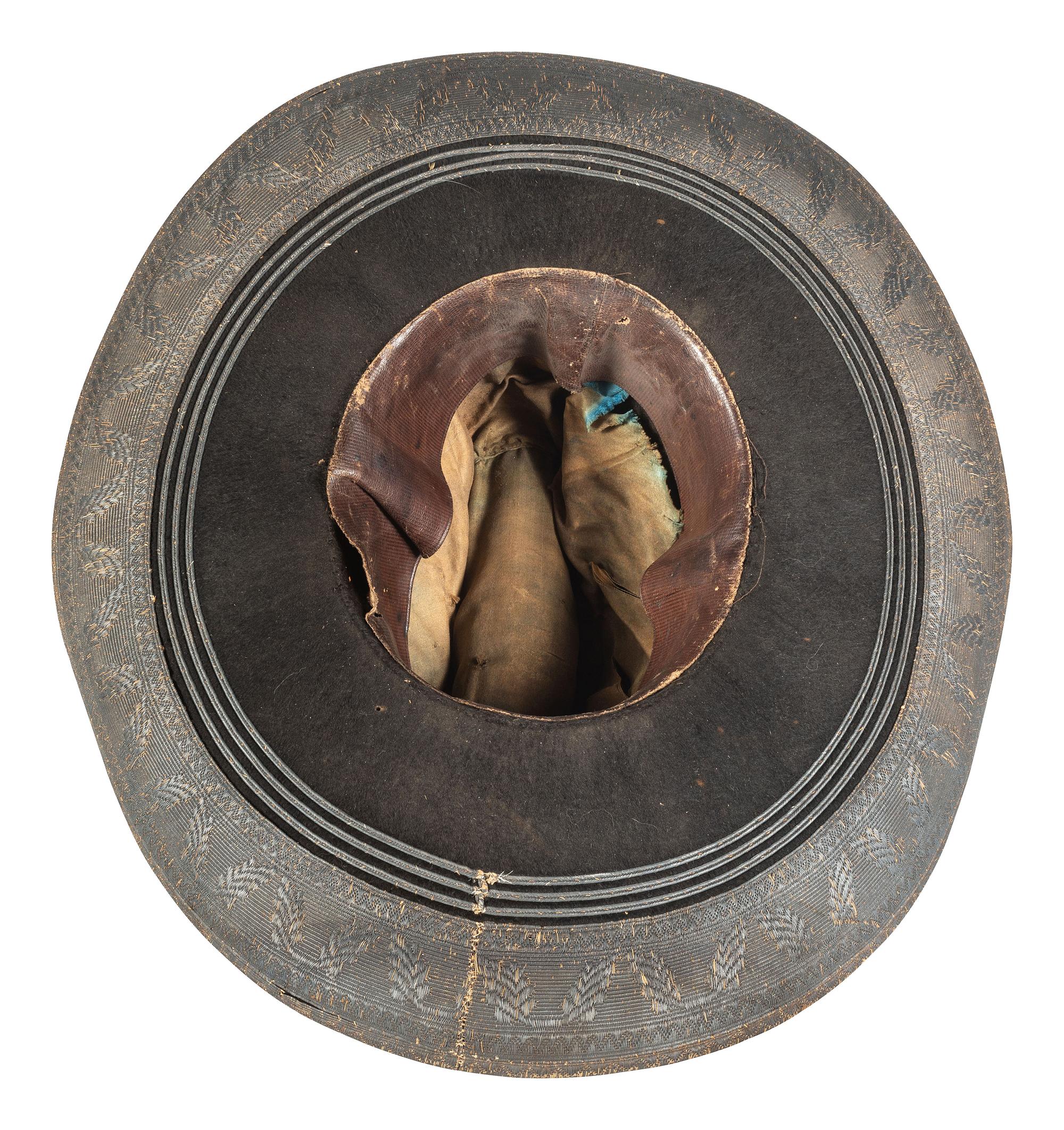 [MAXIMILIAN I OF MEXICO]. Mexican hat worn by captain in Maximilian's army.