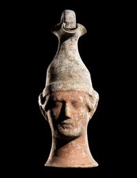 A Canosan Trefoil Oinochoe in the Form of a Head of a Man