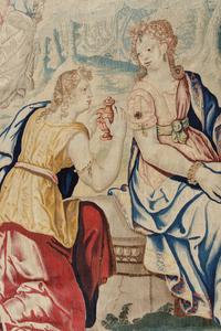 A Continental Wool Tapestry