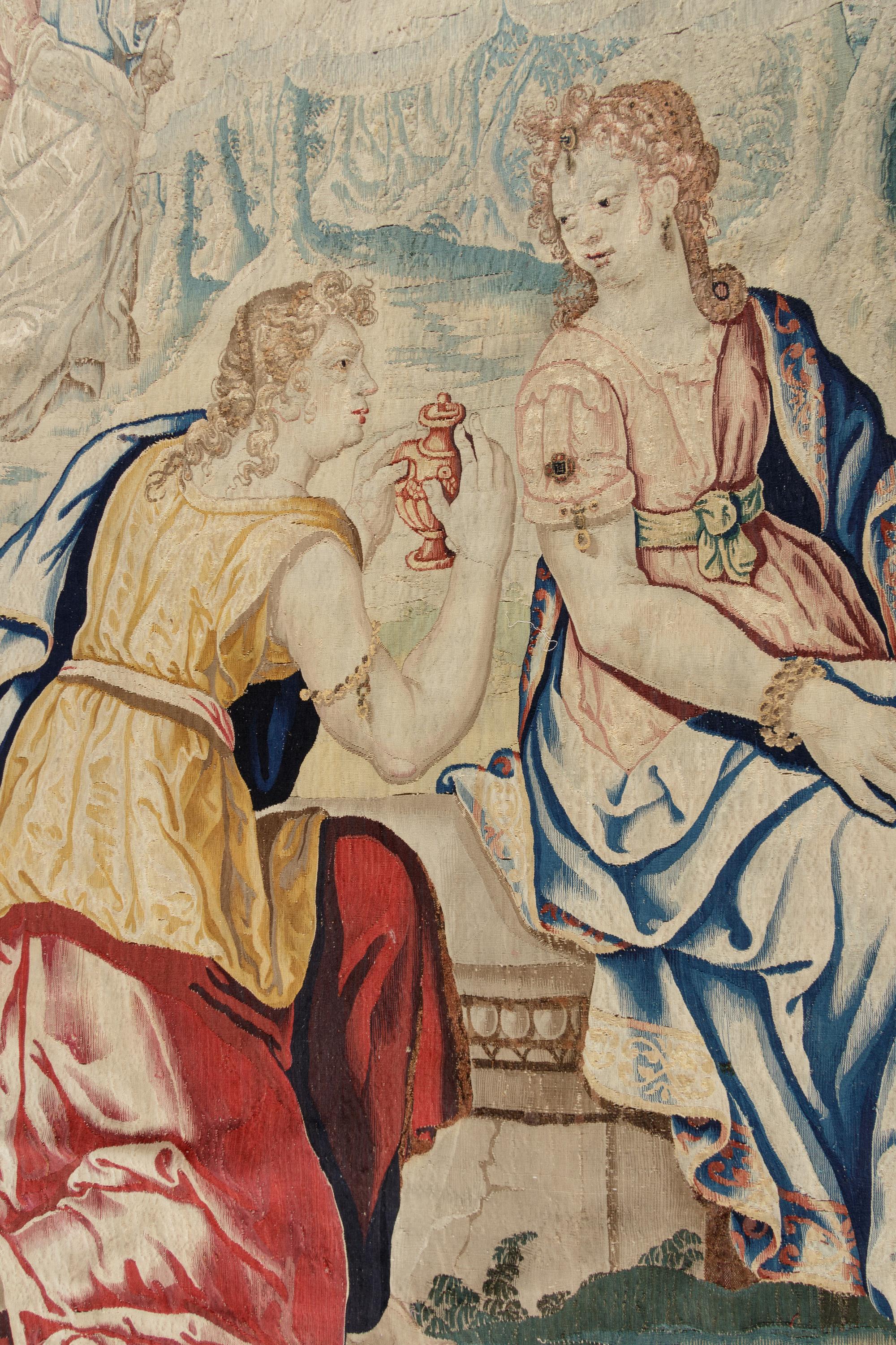 A Continental Wool Tapestry