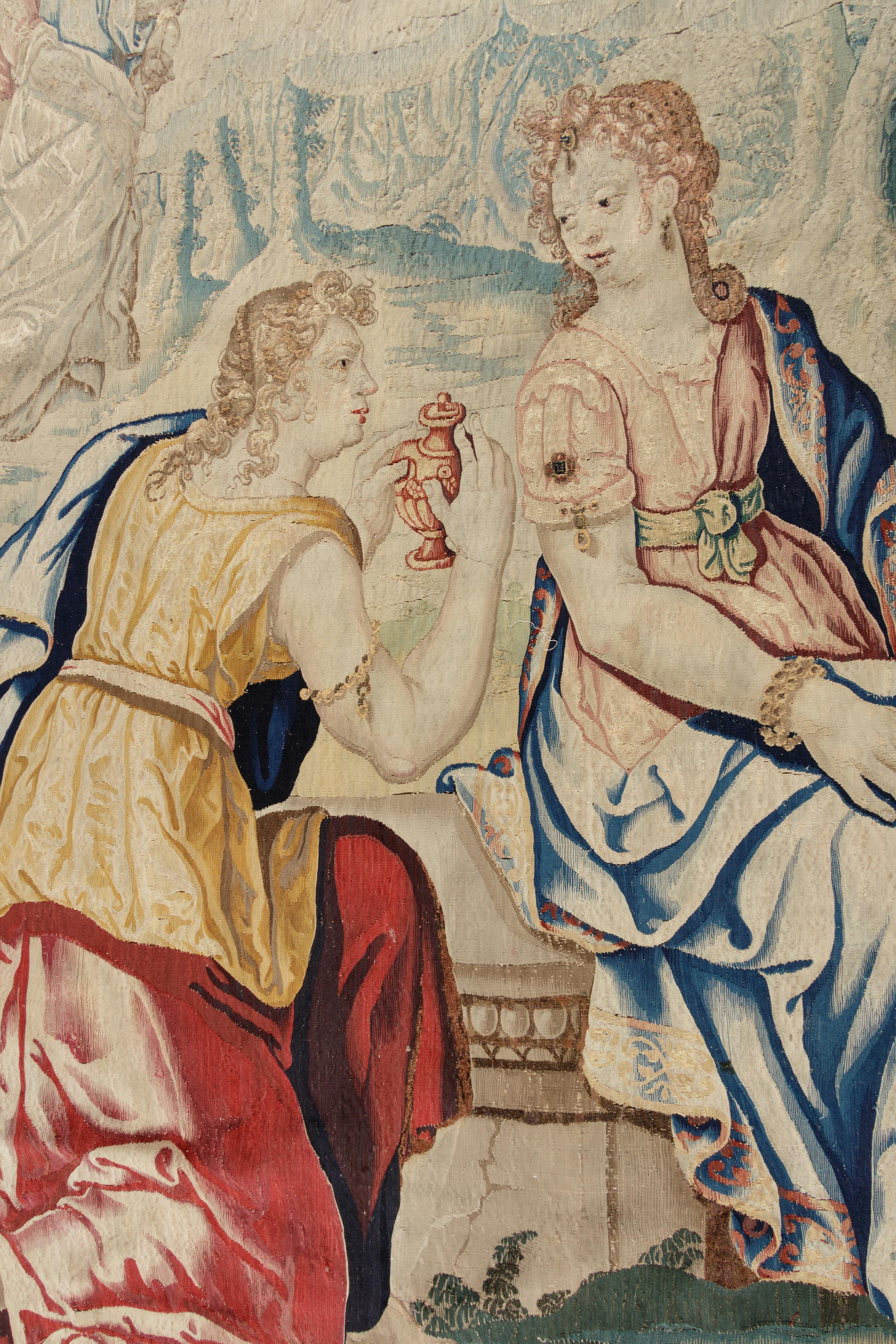A Continental Wool Tapestry