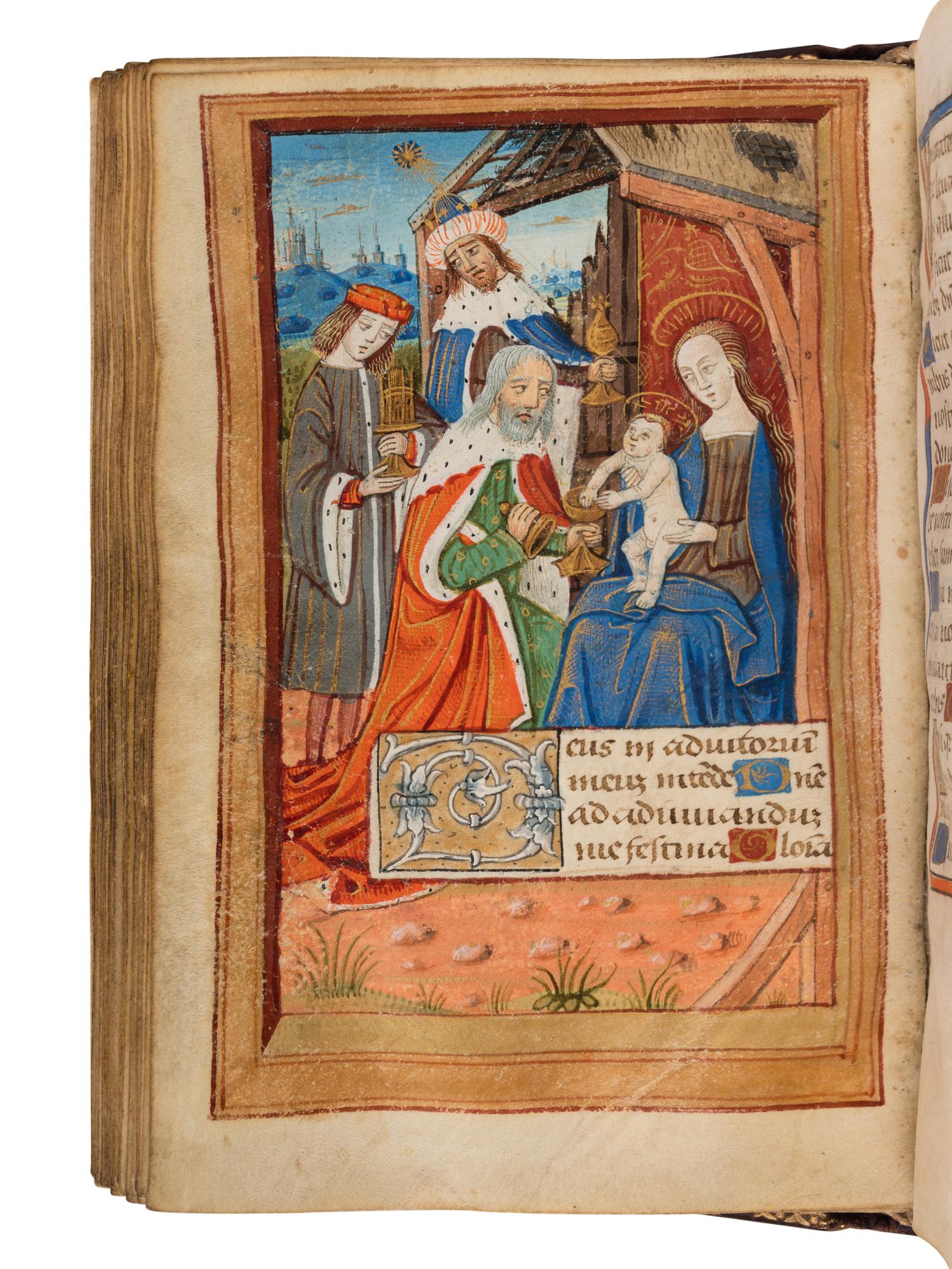 MASTER OF RAOUL DU FOU and JEAN SERPIN (both active Rouen, c. 1480-1520). Book of Hours, use of Rouen, in Latin and French, illuminated manuscript on parchment [France, Rouen, c. 1480-1490]