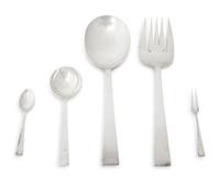 A Group of Japanese Silver Flatware — Mid-20th Century