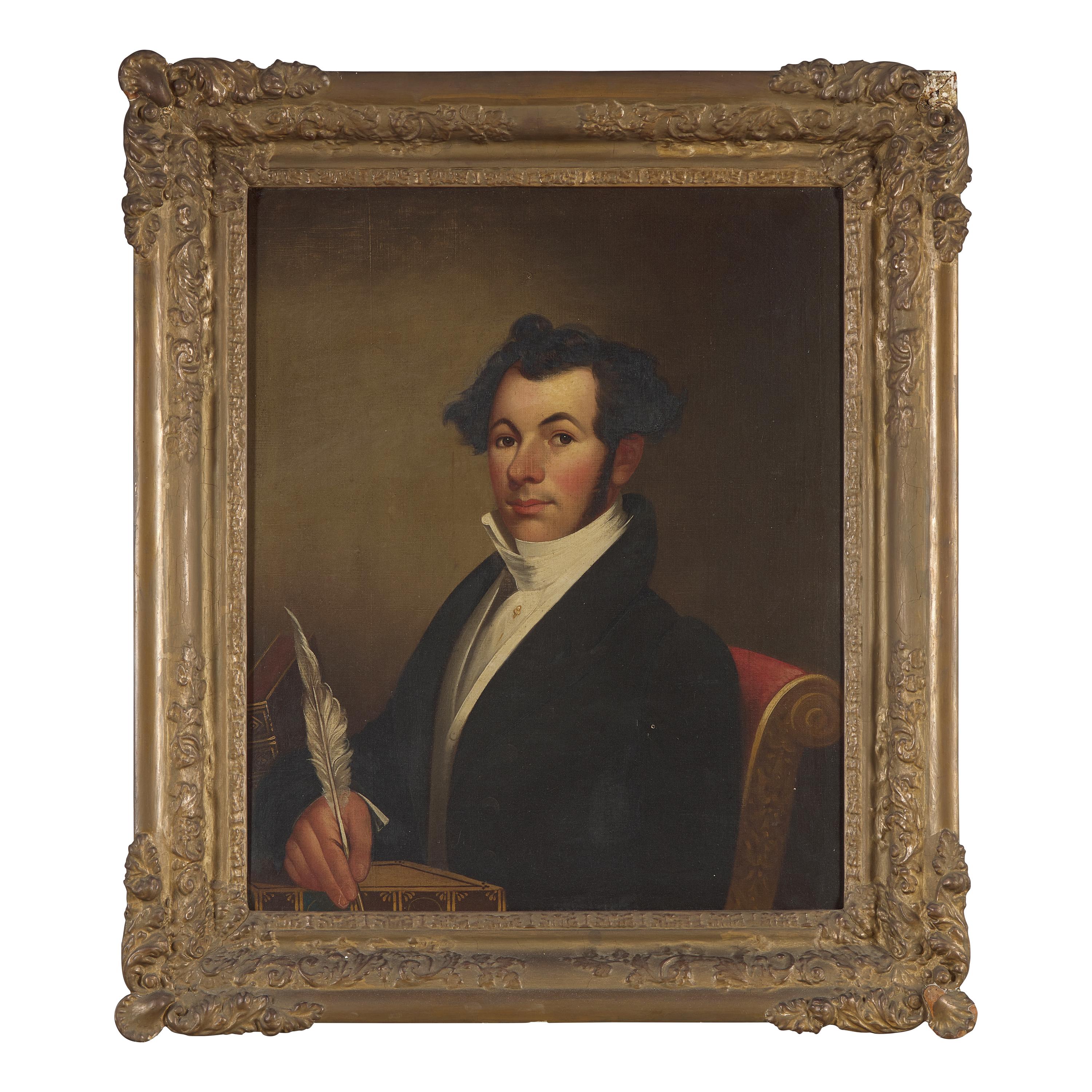 American School, 19th Century — Portrait of Joseph Appleton Dyke or Dike (1809-1836)