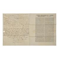[African-Americana] May, Rev. Samuel J. Autograph Letter, signed on Verso of a Printed Circular