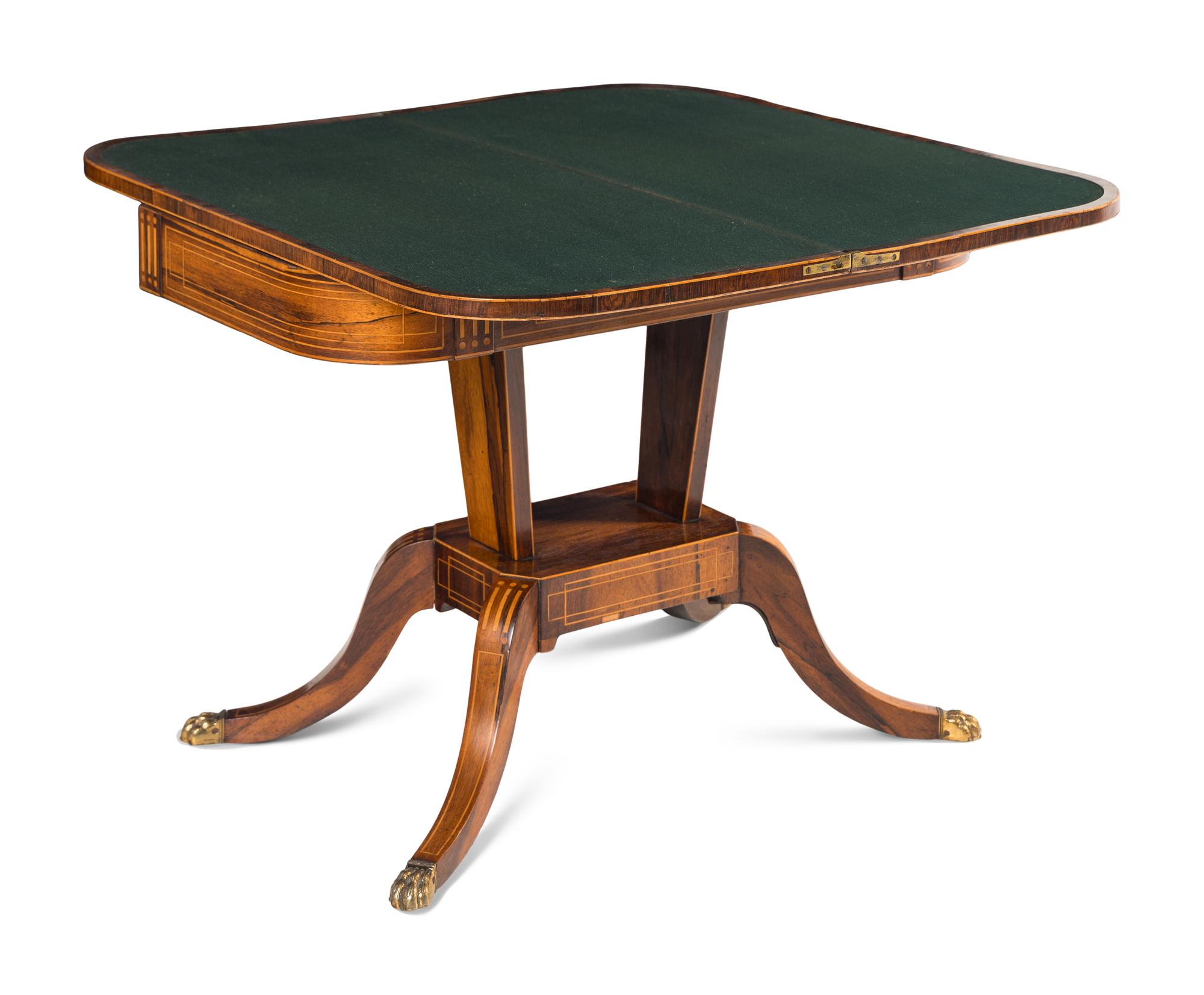 A Regency Rosewood Games Table