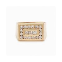 YELLOW GOLD AND DIAMOND RING