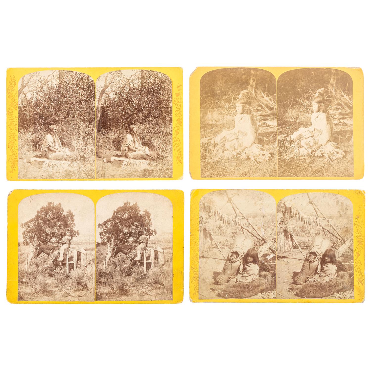 [WESTERN AMERICANA]. HILLERS, John Karl (1843-1925) & BEAMAN, Elias Ocott (active 1870s), photographers. A set of 55 Powell Survey stereoviews from the series Indians of the Colorado Valley . Various publishers, ca 1874.