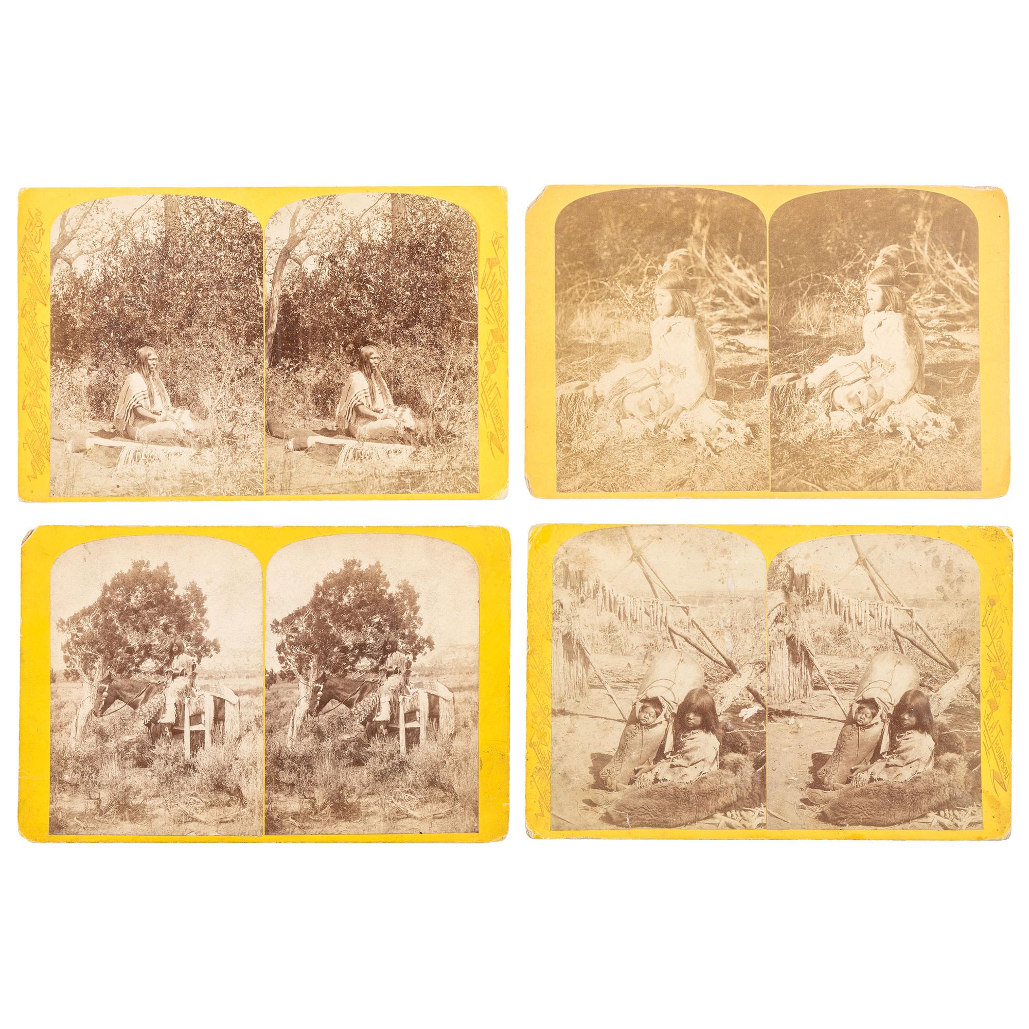 [WESTERN AMERICANA]. HILLERS, John Karl (1843-1925) & BEAMAN, Elias Ocott (active 1870s), photographers. A set of 55 Powell Survey stereoviews from the series Indians of the Colorado Valley . Various publishers, ca 1874.
