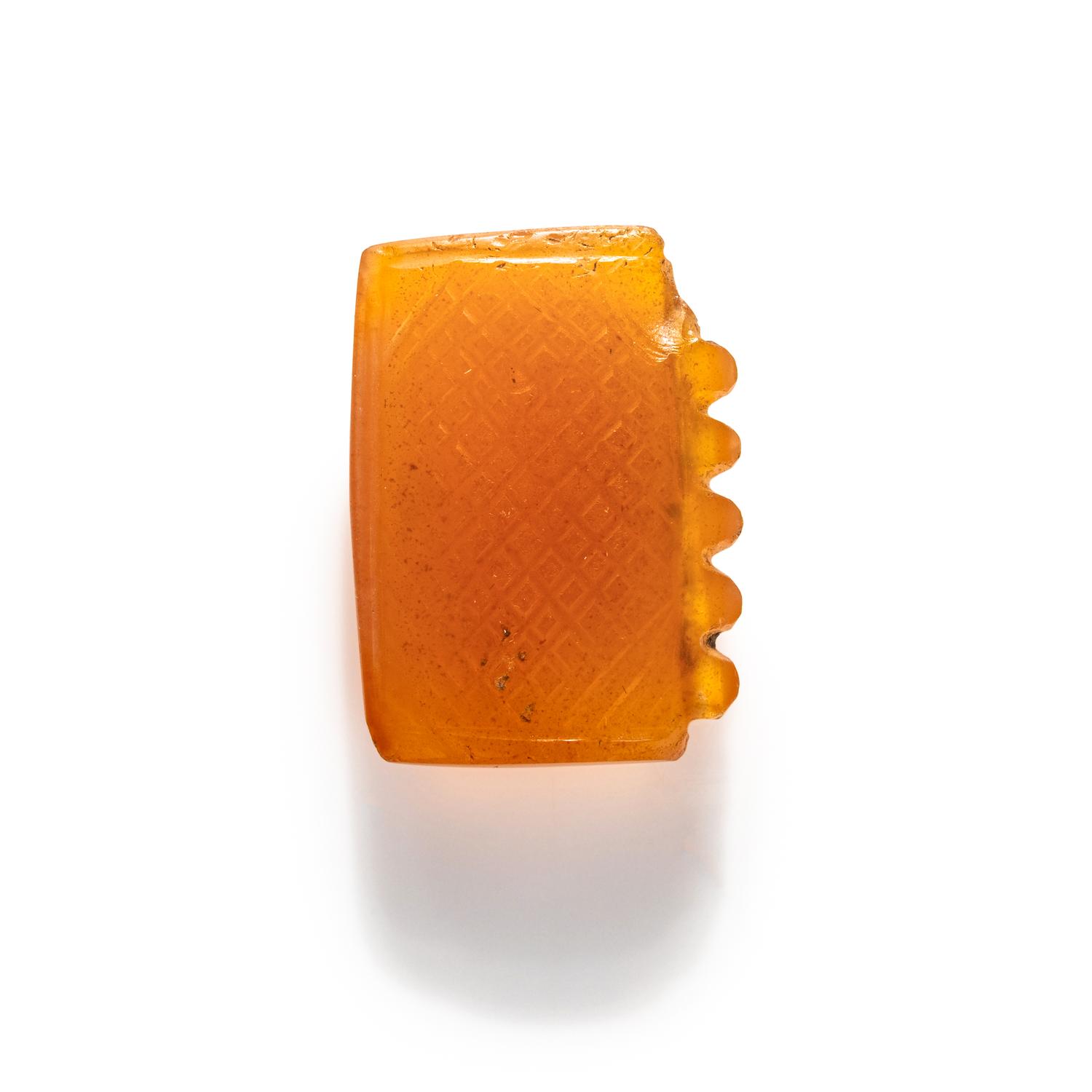 A Near Eastern Carnelian Square Amulet