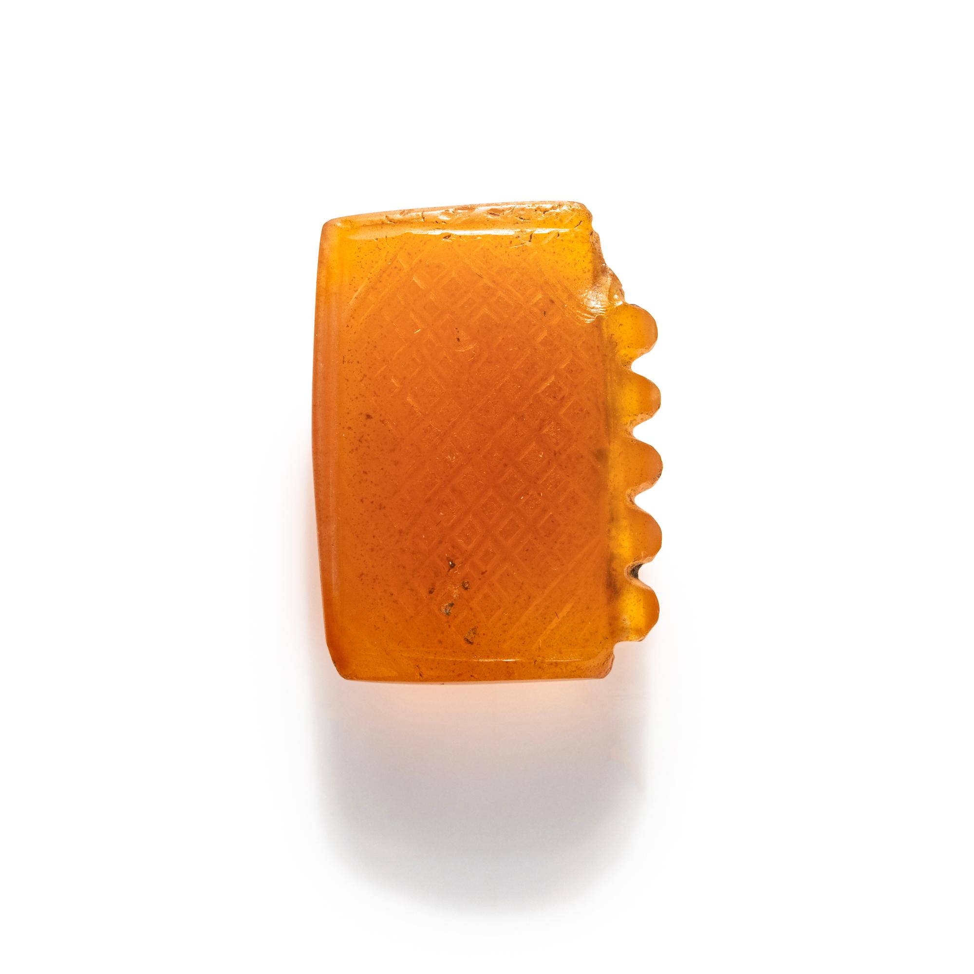 A Near Eastern Carnelian Square Amulet