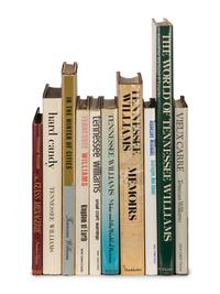 WILLIAMS, Tennessee (1911-1983). A group of 37 works by or about Williams, many signed, comprising: