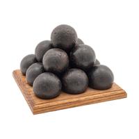 Stacked Display of 14 2.4" Excavated Iron Round Balls, Possibly from a Stand of Grape