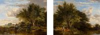 Rural Scenes (a pair of paintings)