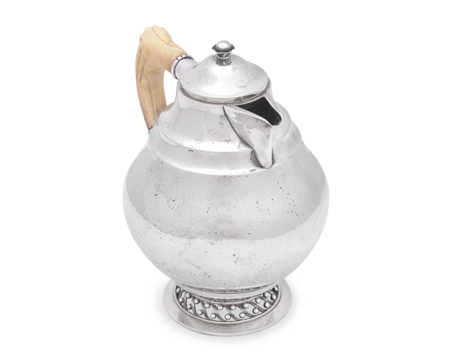 A Johan Rohde Designed Georg Jensen Silver Covered Pitcher