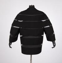 Chado Ralph Rucci Wool and Synthetic Braid Banded Jacket, 2000-10s