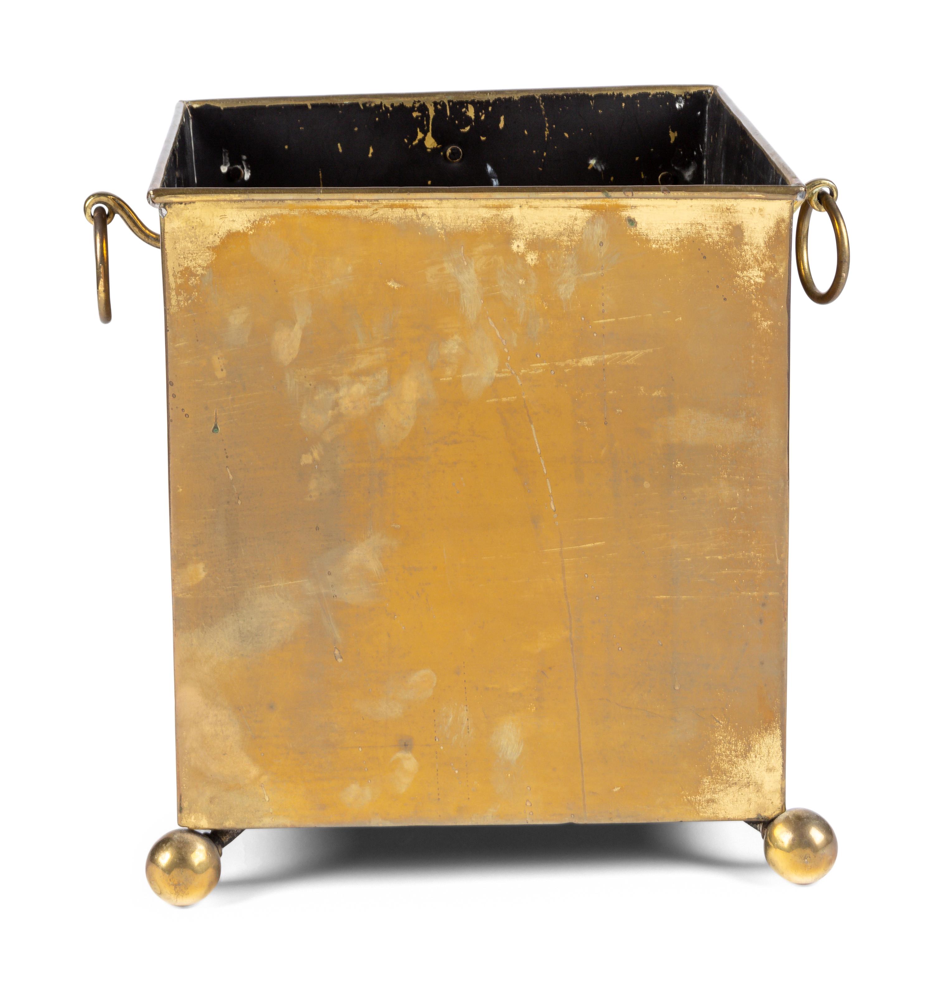 A Victorian Brass Jardinière